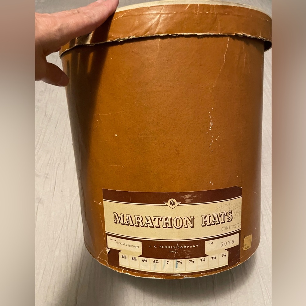 Vintage hat box
